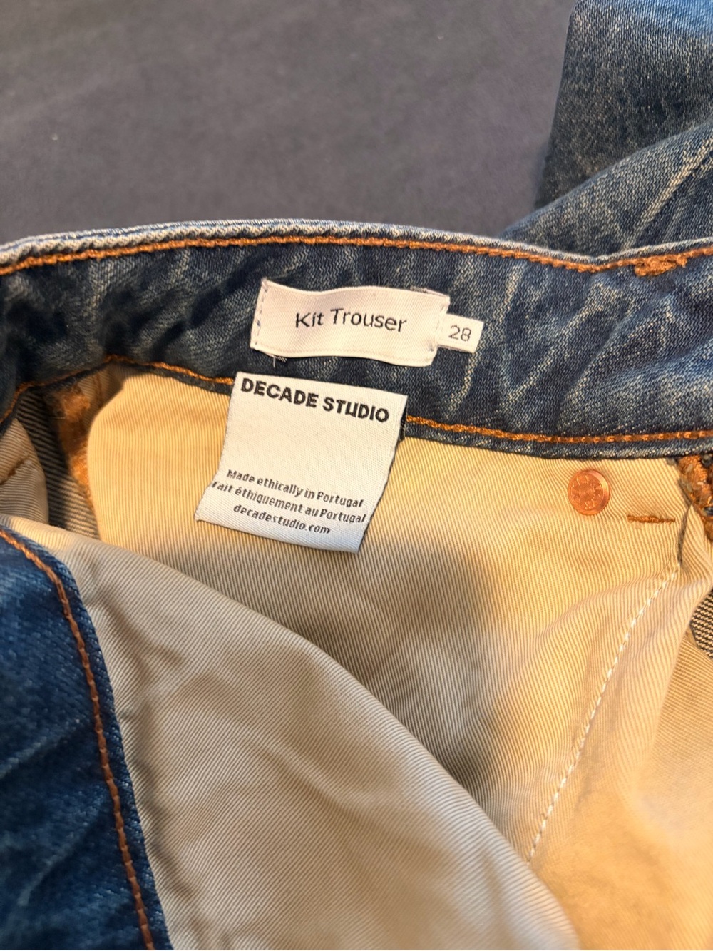 Decade Studio Kit Jean - slight barrel ankle crop - Picture 4 of 6
